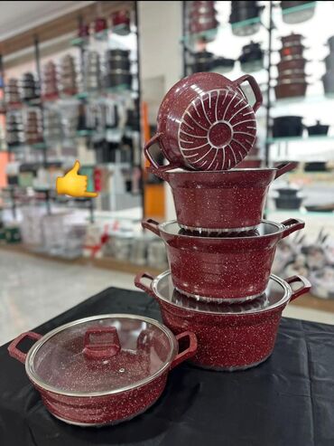 Mətbəx aksesuarları: Qazan, rəng - Qəhvəyi, Qranit