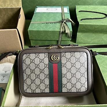 Классические сумки: Классическая сумка, Gucci, Италия, Материал: Комбинированный материал, Застежка на молнии, Мужские, Новый — 1