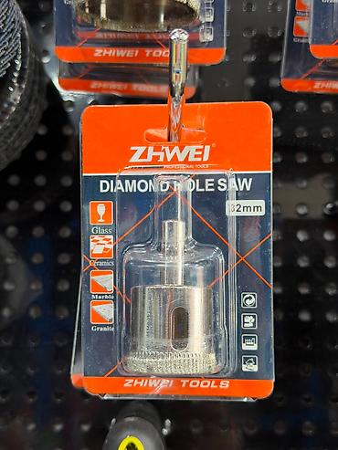 sverlo: ZHWEI Diamond Hole Saw – 32 mm - Material: almaz örtüklü kəsici ucluq — 1
