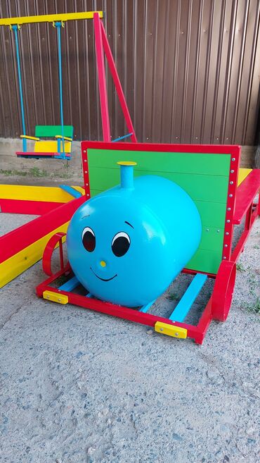 сниму детский сад: Паровозик для детской игровой площадки! Поезд. Паровоз. Детский