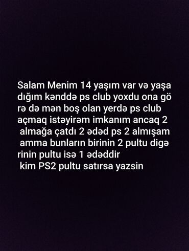 PS2 & PS1 (Sony PlayStation 2 & 1): Ps2 pultu alıram 15 manata