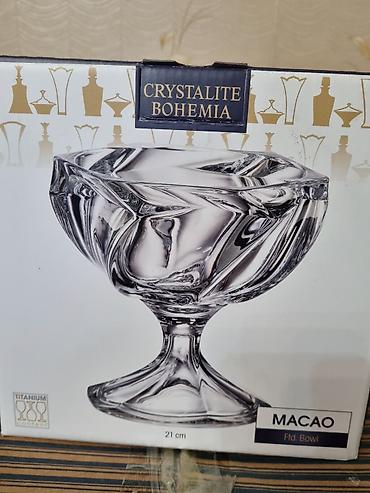 Qab-qacaq və mətbəx ləvazimatları: Crystalite Bohemia “MACAO” ayaqlı qab - Brend: Crystalite Bohemia — 4