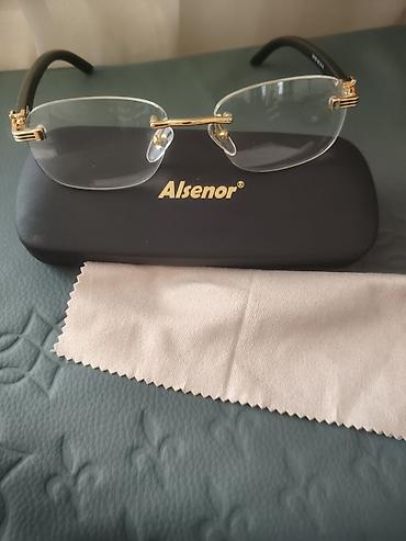 Очки на заказ в безободковой оправе Alsenor. Элегантная модель с
