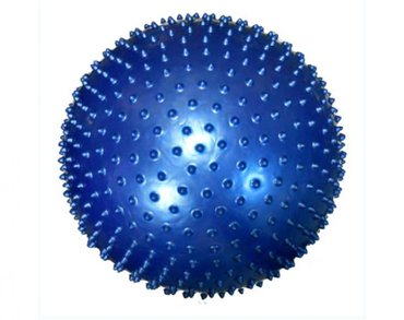Бандажи, корсеты, корректоры: Мяч гимнастический с шипами (фитбол) синий ортосила (L 0575), диаметр