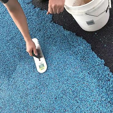 полимеры: Резиновое покрытие для детских площадок (бесшовное EPDM/резиновая — 5