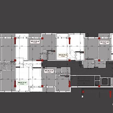 Продажа квартир: 1 комната, 41 м², Джал-15 Элитка, 10 этаж, ПСО (под самоотделку) — 4