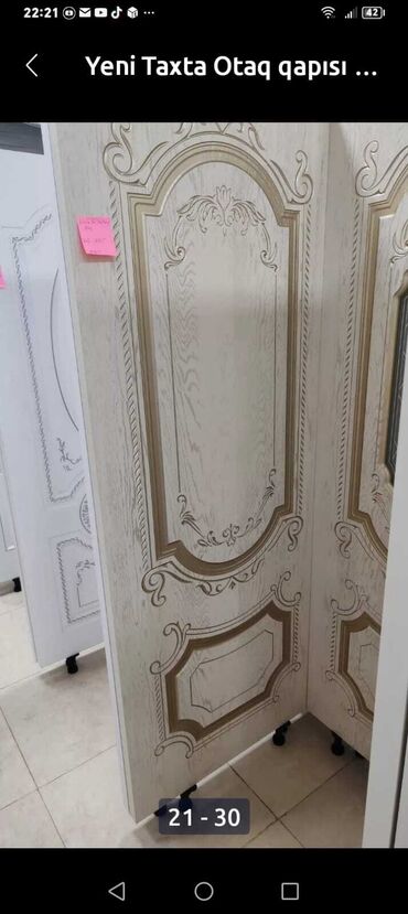 Otaq qapıları: Yeni Otaq qapısı Zamok ilə, Zəmanətsiz, Ödənişli quraşdırma, Pulsuz çatdırılma — 8