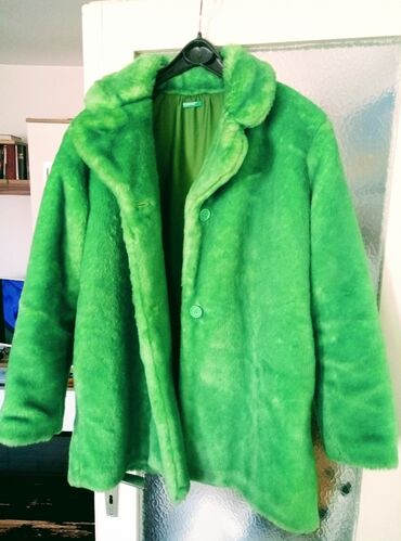 mona jakne srbija: L (EU 40), With lining, Faux fur, color - Green