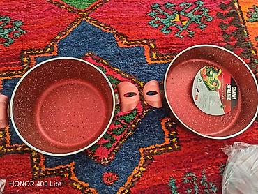 бак для воды: Кастрюля, цвет - Красный, Гранит, Турция — 2