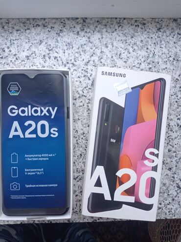 samsung galaxy note ii: Samsung A20s, 32 GB, rəng - Qara, Zəmanət, Düyməli, Sensor