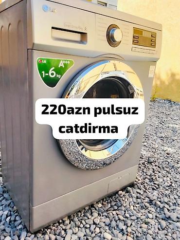 220 mator: LG paltaryuyan maşın – İnverter Direct Drive, 6 kq tutum - Ön yükləmə — 1