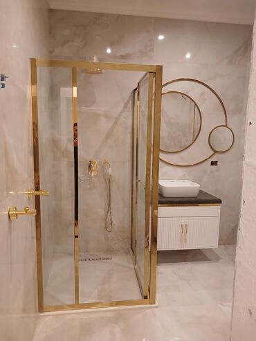Duş kabinaları, arakəsmələr: Yeni Arakəsmə, Künc üçün, Ödənişli çatdırılma — 19