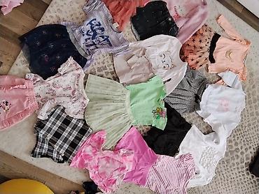 Paket dečije odeće za devojčice – raznobojni komadi za proleće/leto i