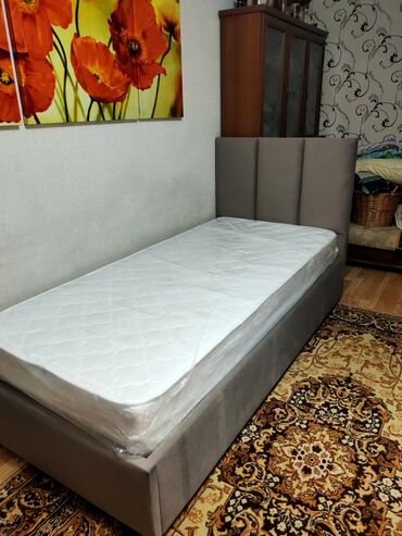 купить односпальную кровать с матрасом: Односпальная Кровать