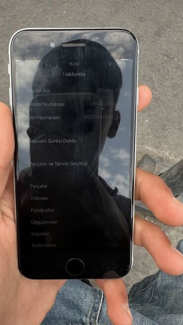 ikinci el ipone 11: IPhone SE 2020, 64 GB, Desert Titanium, Barmaq izi