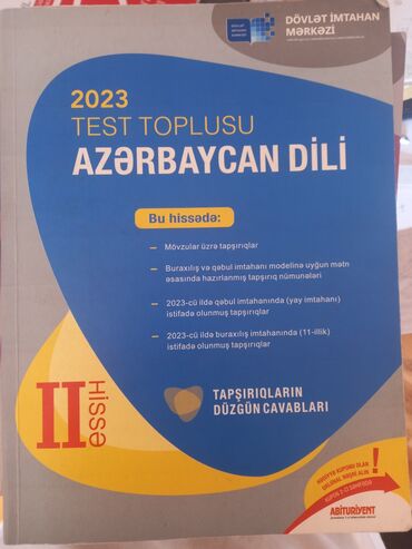 Testlər: Azərbaycan dili Testlər 11-ci sinif, 2-ci hissə, 2023 il
