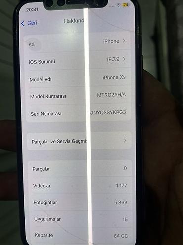 iphone 8 qiyməti: IPhone Xs, 64 GB, Qızılı, Face ID — 4