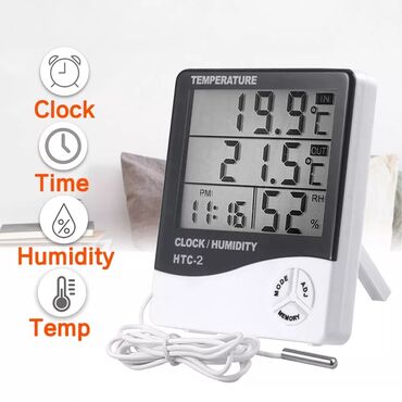 Градусники, тепловизоры: Termometr 🔹️Nemişlik ve tempratur ölçen termometr 🔹️Eyni anda hem çöl