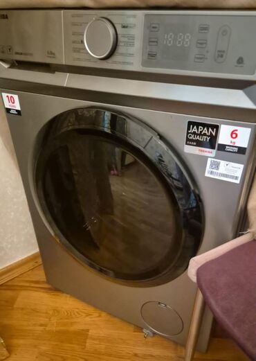 Kabellər: Paltaryuyan maşın Toshiba, 6 kq, İşlənmiş, Avtomat