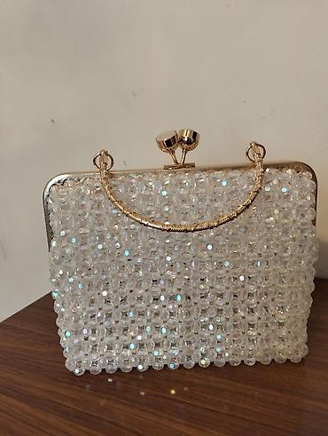 Бижутерия: Zərif gecə çantası – yaxud clutch - Korpus: metal karkas, qızılı — 1