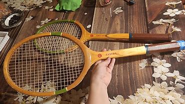 İdman və istirahət: Məhsul: Ekstra markalı taxta tennis raketləri (2 ədəd)fıstıq ağacından — 7