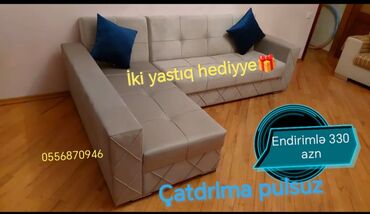 Sifarişlə divanlar: Künc divan, Qonaq otağı üçün, Parça, Bazasız, Açılmayan — 26