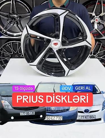 masın satısı: Toyota Prius üçün yüngül lehimli disk kolleksiyası - Uyğunluq: Toyota — 6