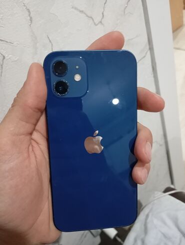 фейдер: IPhone 12, Колдонулган, 128 ГБ, Көк, Коргоочу айнек, Каптама, 93 %