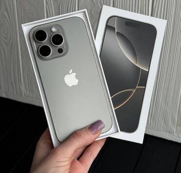 Apple iPhone: IPhone 15 Pro, 128 GB, Natural Titanium, Zəmanət, Simsiz şarj, Face ID