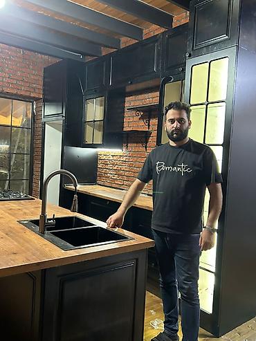 Sifarişlə mətbəx mebeli: Sifarişlə mətbəx dəsti, Özü çəkən petlələr, MDF, Kredit var, Pulsuz çatdırılma — 13