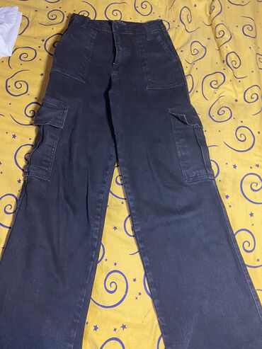 джинсы бойфренды с завышенной талией: Карго, Средняя талия