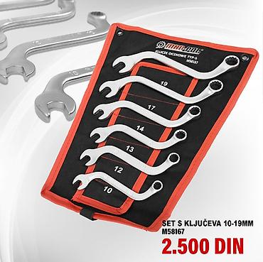 hds 75: Set kombinovanih ključeva 10–19 mm – model M58167 - Opseg veličina — 1