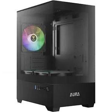 Ostali kompjuterski delovi: PC kućište AURA – kompaktno kockasto kućište sa staklenim panelima - — 20