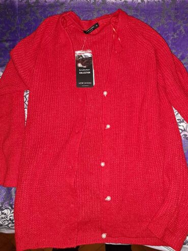 deri jaket: Женский свитер M (EU 38), цвет - Красный, Lc Waikiki