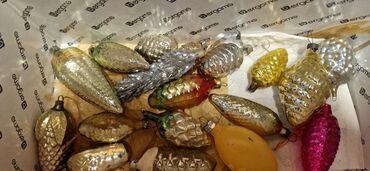 Yeni il oyuncaqları və bəzəkləri: Елочные игрушки стеклянные ссср и гдр маленкие по 2аз круглые по 3аз — 28