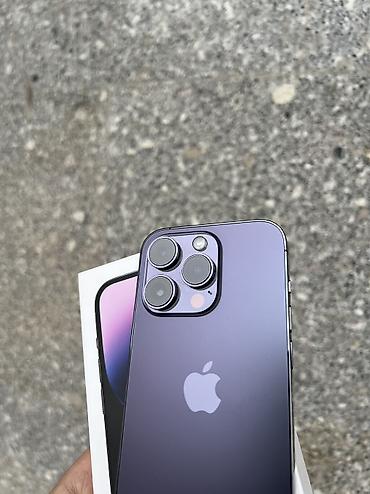 Apple iPhone: IPhone 14 Pro, Б/у, 128 ГБ, Deep Purple, Коробка, 80 % — 5