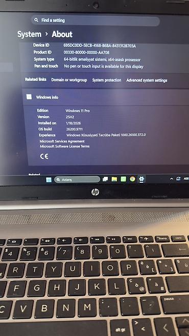 windows 10 pro: HP 250 G8 noutbuku özüm istifadə etmişəm ancaq ofis programları üçün — 2