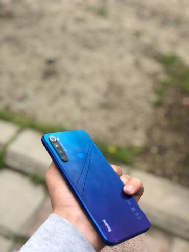 xiaomi mi 8 lite бу: Xiaomi Redmi Note 8, 64 ГБ, цвет - Голубой, 
 Сенсорный, Отпечаток пальца, Две SIM карты