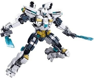 Игрушки: Конструктор робот с мечом Sluban M38-B1151 «Ледяной защитник» (Ice — 10