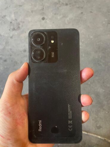 наушник оргинал: Redmi, Redmi 13C, Колдонулган, 128 ГБ, түсү - Кара, 2 SIM