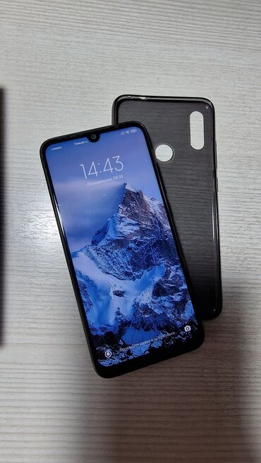 телефон 7: Xiaomi Redmi Note 7 | 64 ГБ | цвет - Черный | С документами 
| Зарядное устройство, Чехол, Кабель | Отпечаток пальца