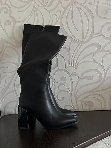 Сапоги: Сапоги, 36, Malien, Новый, цвет - Черный, Самовывоз — 2