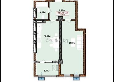 комнатные квартиры: Элитка, 1 комната, 56 м² — 7