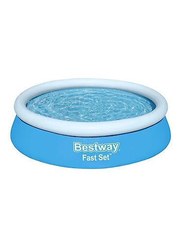 Бассейны: Бассейн надувной Bestway Fast Set Артикул: 57392 - Размер: 183 × 51 см — 8