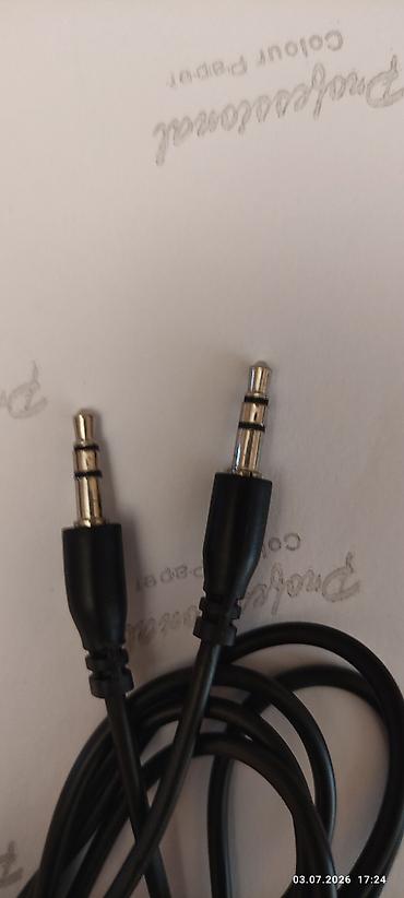 3.5 mm AUX audio kabelləri dəsti - Qoşulma: 3.5 mm stereo (TRS) kişi