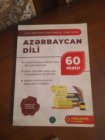ədəbiyyat kitab: Azerbaycan dili 60 metn