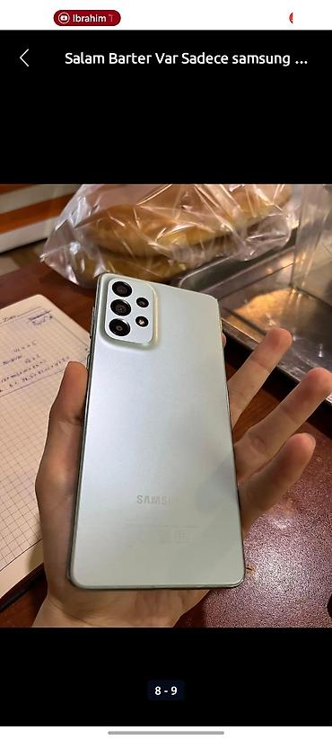 barter iphone x: Samsung Galaxy A73 5G, 128 GB, rəng - Göy, Face ID, Barmaq izi — 8