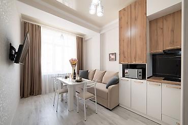 Посуточная аренда квартир: 1 комната, Душевая кабина, Постельное белье, Кондиционер — 5