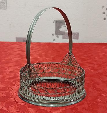 xonca konfeti: Sovet istehsalı olan qənd qabı altlığı satılır, metal filiqran səbət — 9
