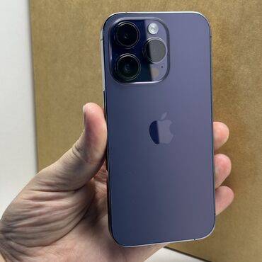 Samsung: IPhone 14 Pro, Б/у, 256 ГБ, Deep Purple, 85 %